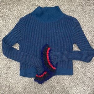 RAGA Blue Cropped Sweater